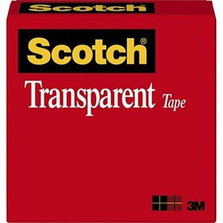 SCOTCH Scotch  1 in. & 3 in. Core Transparent Tape MMM60012592